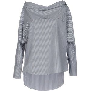 - Blouse size 10 gray and white